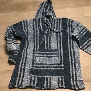 Striped Hooded Baja Hoodie